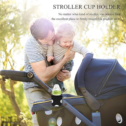 Miniatura 5 de Soporte para botellas de cochecito para bebidas y teléfonos, material ligero, clip conveniente, cochecito, caminantes de compras