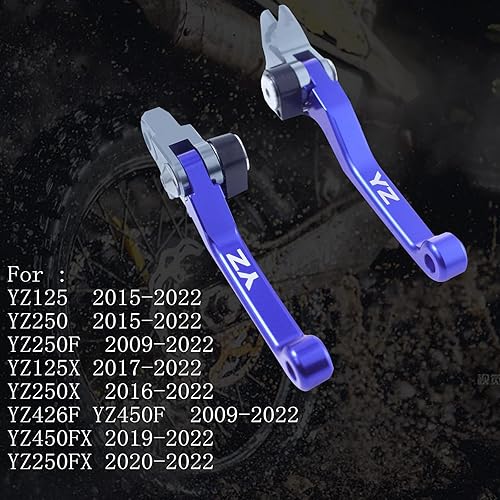 Miniatura 2 de TIRGE Motocicleta CNC Plegable Pivote Embrague Freno Palanca Manija para YZ125 YZ250 15-22 YZ250F 09-22 YZ125X 17-22 YZ250X 16-22 YZ450F 09-22