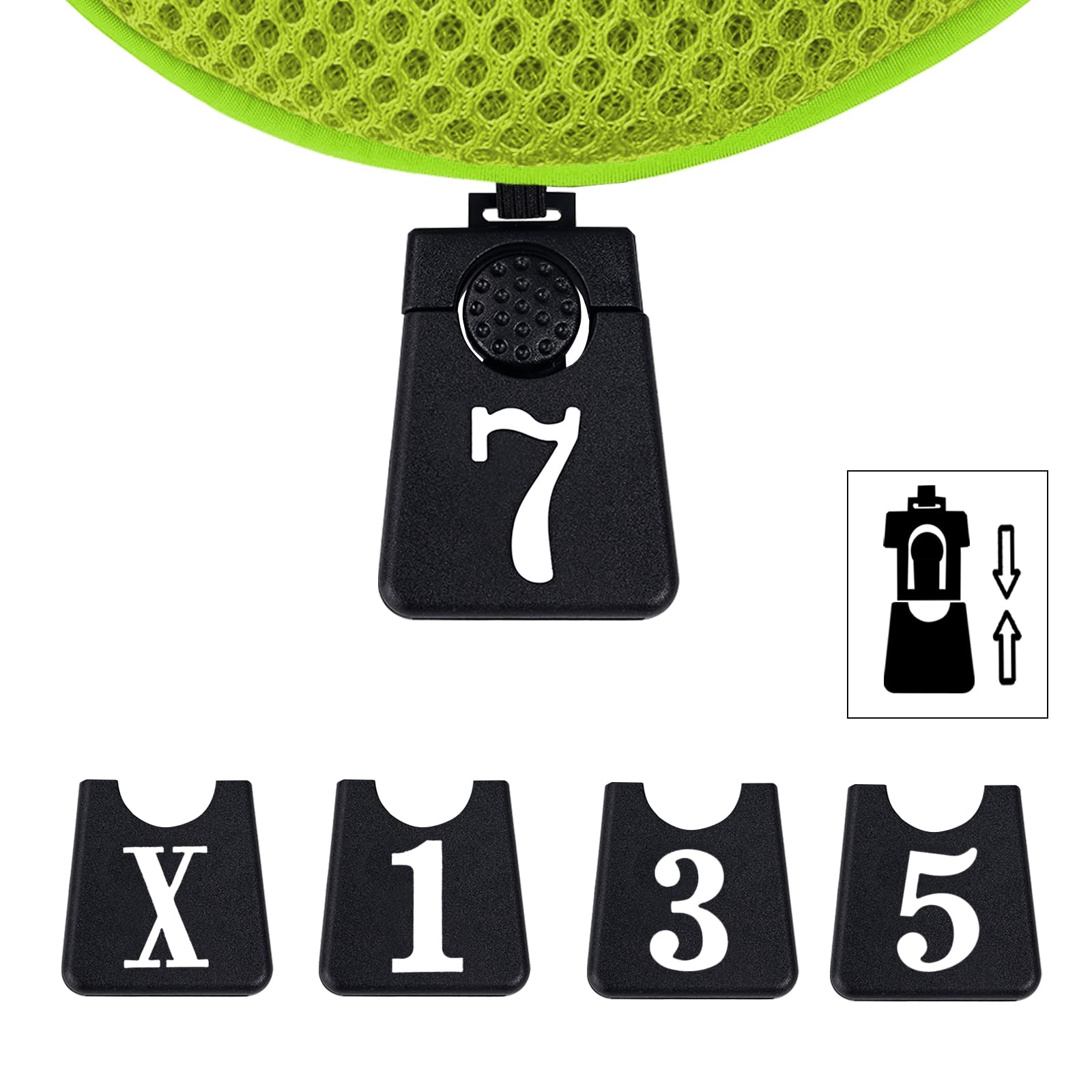Andux - Cubiertas de Cabeza de Madera para Conductor de Golf, 460 CC, 4 Unidades