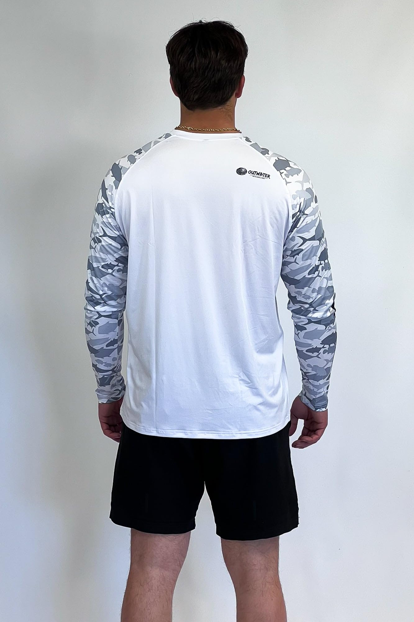 Seven Bass Camp One Fish Camo – Camiseta de pesca para hombre, protección solar, antirrayos UV, manga larga, UPF50+ | Pesca, Barco, Outdoor