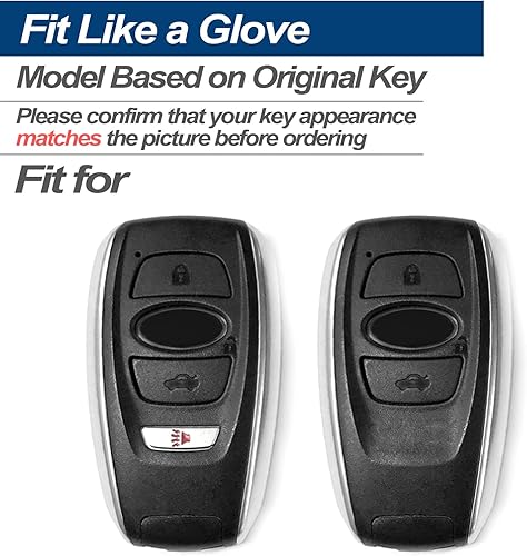 Vista 2 de Funda para llavero de TPU compatible con Subaru WRX BRZ Ascent Forester Crosstrek Legacy Outback Impreza XV WRX STI XV Crosstrek TPU Funda para Azul