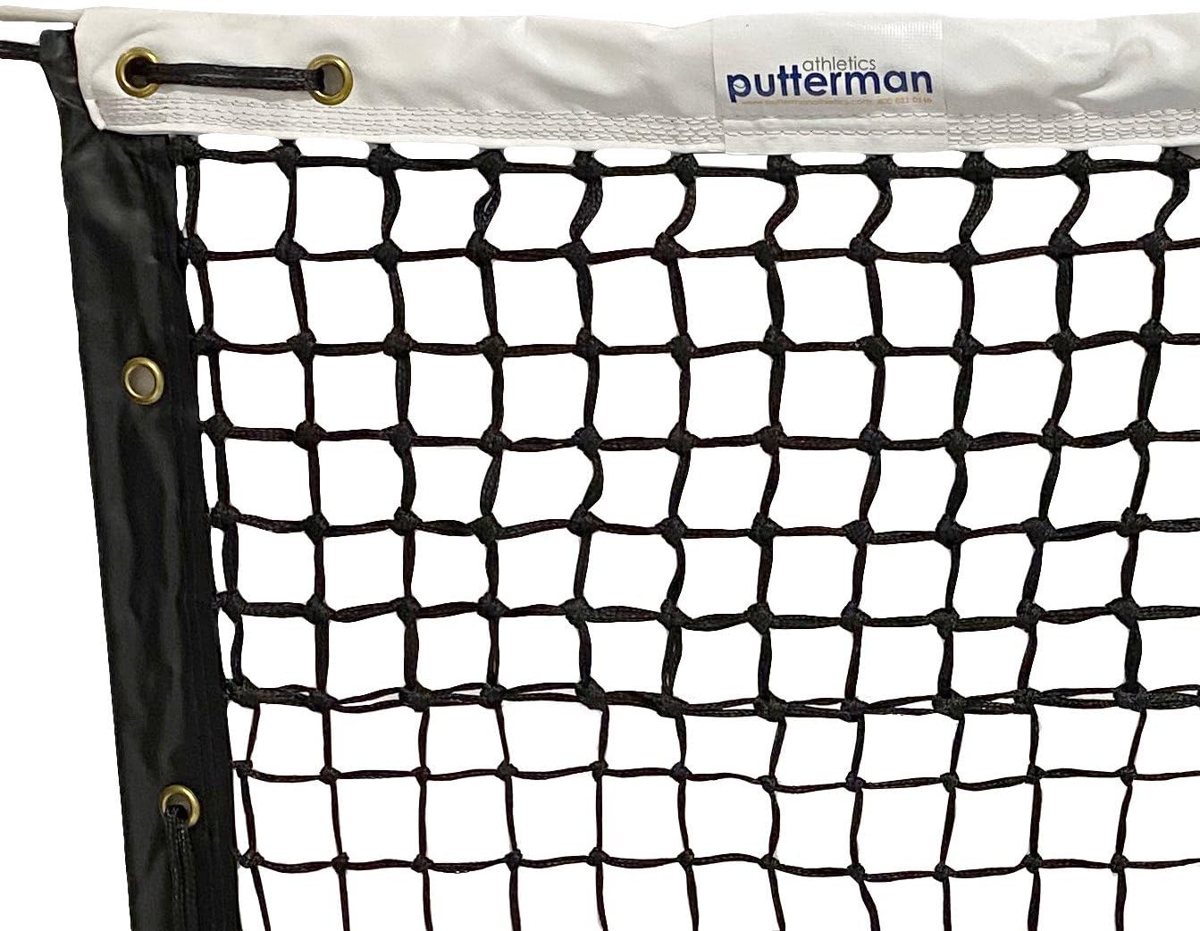 Putterman 3.0mm Tournament Double Top Tennis Net – Optional Seasonal Court Maintenance Kit
