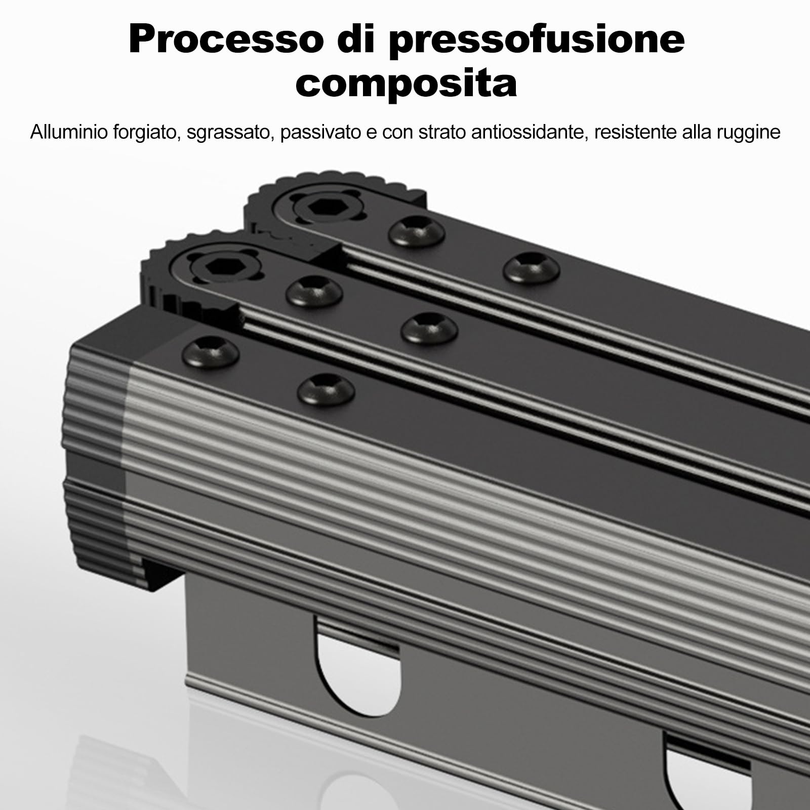 Ergocar Stendibiancheria da Parete, Pieghevole Retrattile Stendibiancheria, Girevole a 360°, Stendino Alluminio con Buchi Appesi, per Balcone, Lavanderia, Bagno