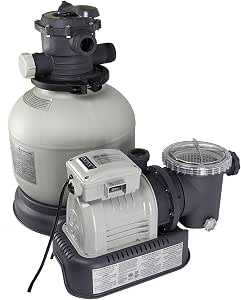 Intex Krystal Clear Sand Filter Pump for Above Ground Pools, 2800 GPH, 110-120V with GFCI