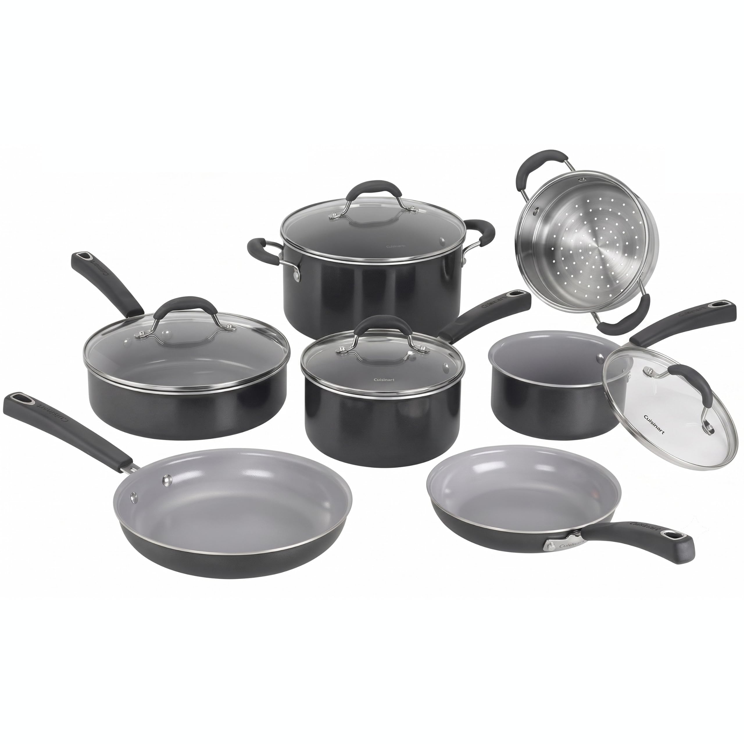 Cuisinart Ceramica® XT 11-Piece Ceramic Cookware Pots & Pans Set