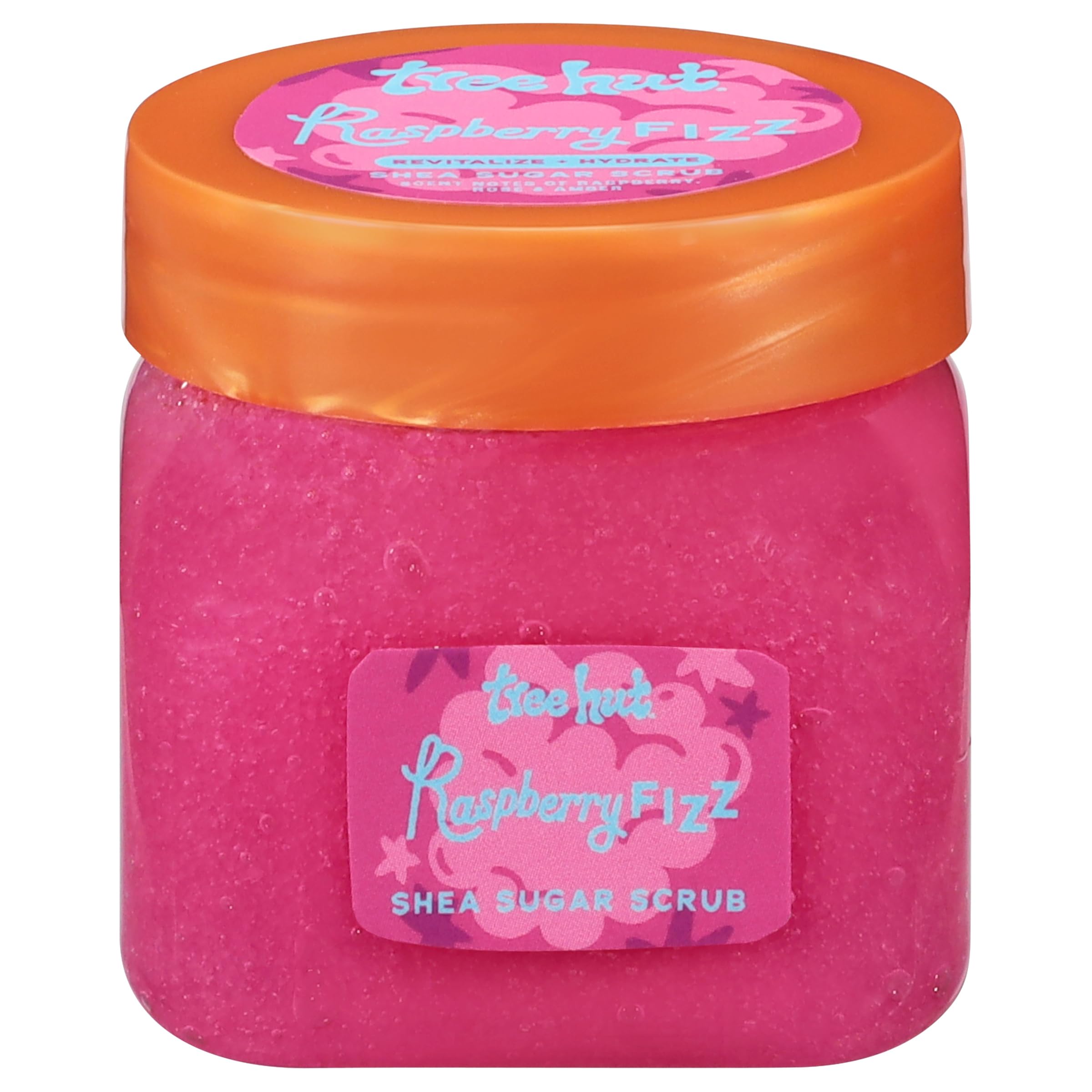 Tree Hut Mini Raspberry Fizz Shea Sugar Scrub, Exfoliating Body Scrub, Travel Size, 3.4 oz