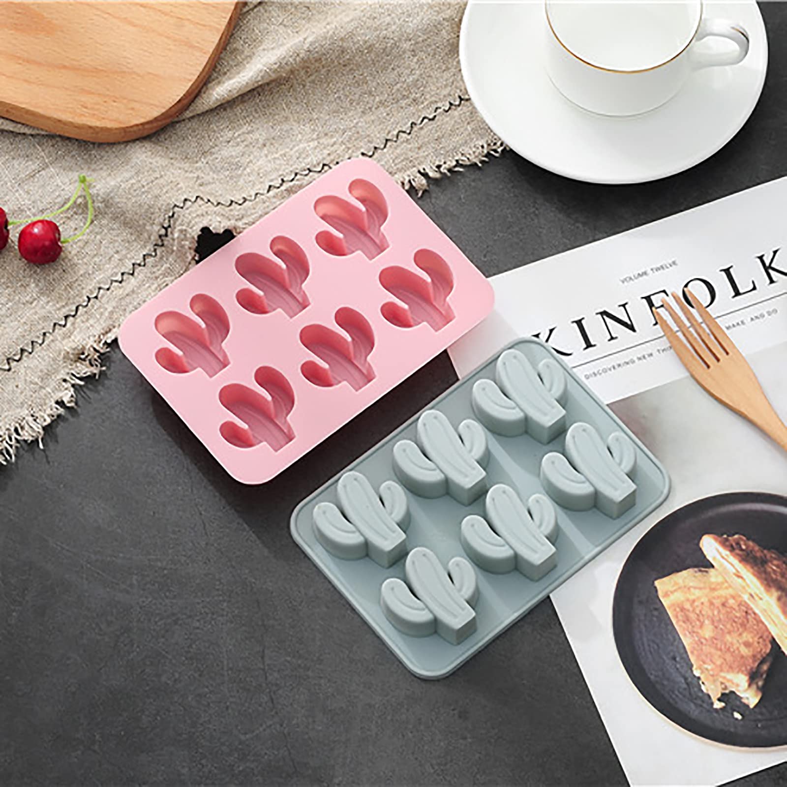 Siliconen Chocolade Snoep Jelly Moulds Cake Bakvorm Set van 6 Siliconen Chocolade Snoep Jelly Moulds Cake Bakvorm Set van 6