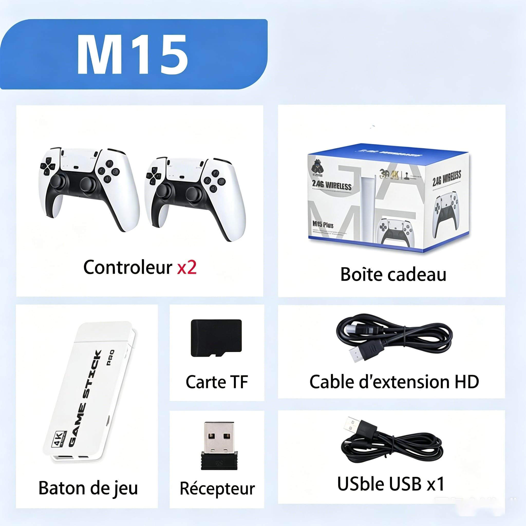 retrozone Console Retro RGD10 Pro Jeu de Combat pour Deux Joueurs en Haute définition 4K, Console de Jeu Arcade rétro sans Fil M15 2,4G avec mémoire de 64Go ou 128Go