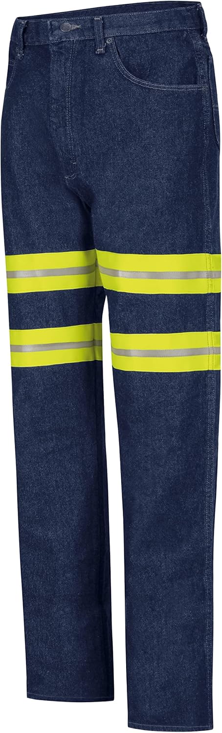 Red Kap Men's Enhanced Visibility Relaxed-Fit Jean - Image 4