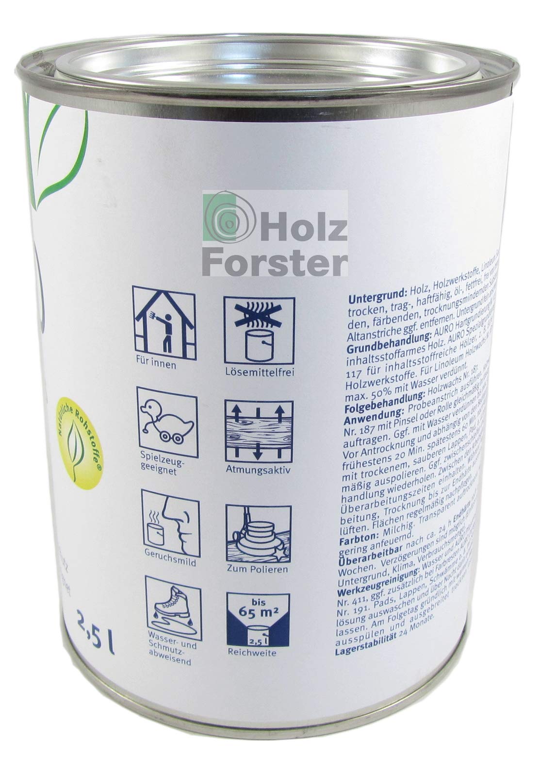 Wachs Nr. 187 für Holzböden und Lino, 2,5 l