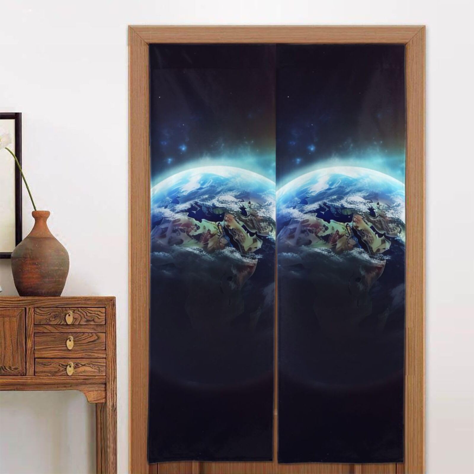 Rideau de porte de fenêtre espace BAFAFA Noren japonais 86,4x142,4 cm