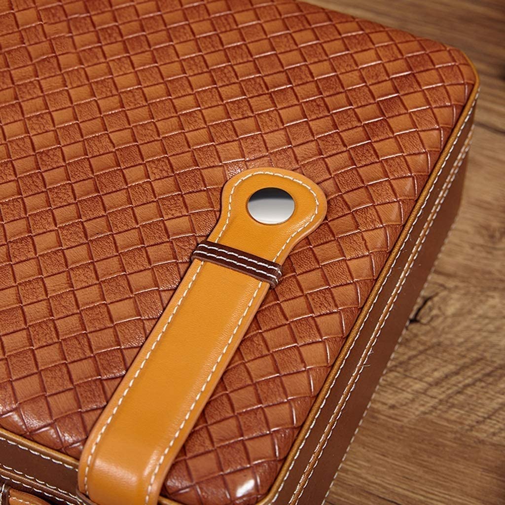 HMTE Humidor per sigari Umidificatori per portasigari Portasigari Portatile Porta sigari da Viaggio in Pelle con capacità di 30 Pezzi