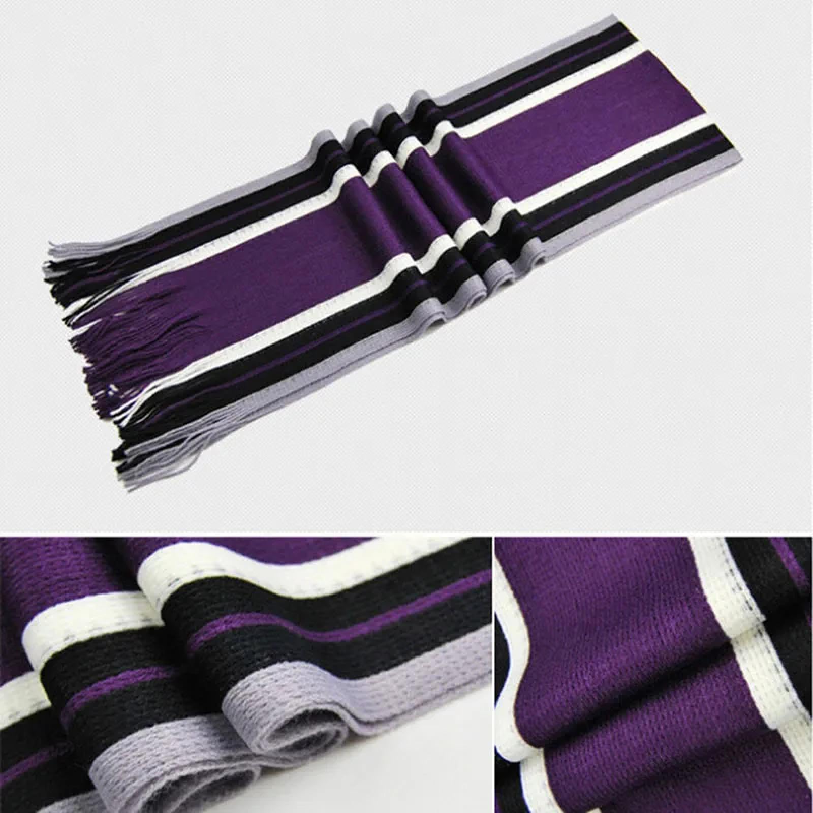 Schals Damen Tücher Halstuch Scarf Klassische Gestreifte Outdoor-Schals Weicher Gestrickter Gestreifter Schal Langer Quaste Halswärmer Schal