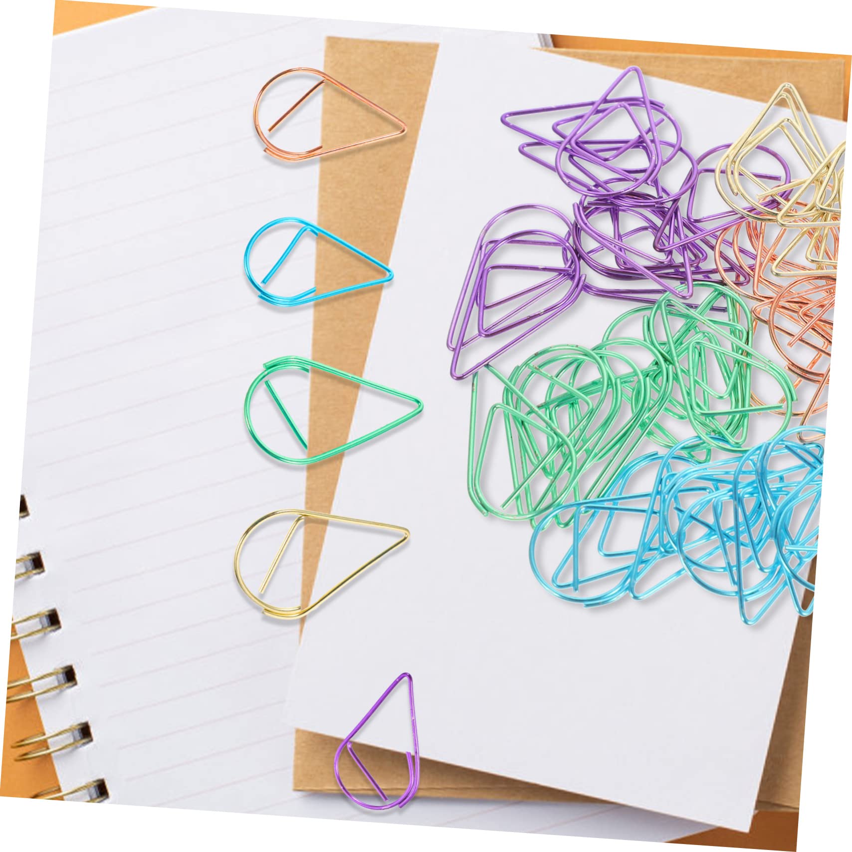 SHINEOFI 200piezas Clips Metálicos Clips De Coloridos Para y Escuela Accesorios Prácticos Para Organizar Archivos y