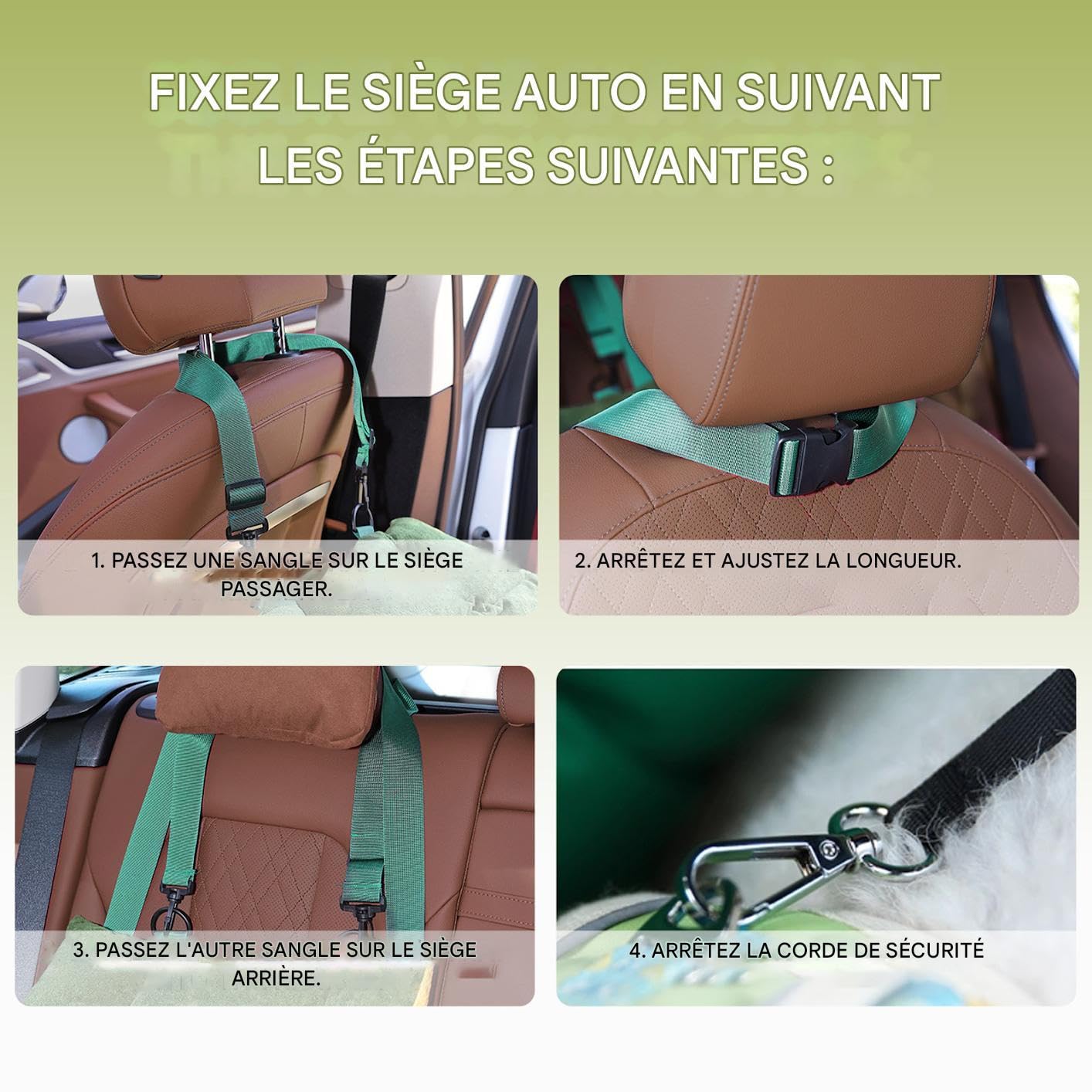 Asiento Booster Para Perros Accesorios Para Mascotas 2 En 1 Con Bolsillos Y | Asiento De Coche Para Mascotas Para Camión SUV Asiento Trasero Asiento Delantero Viaje