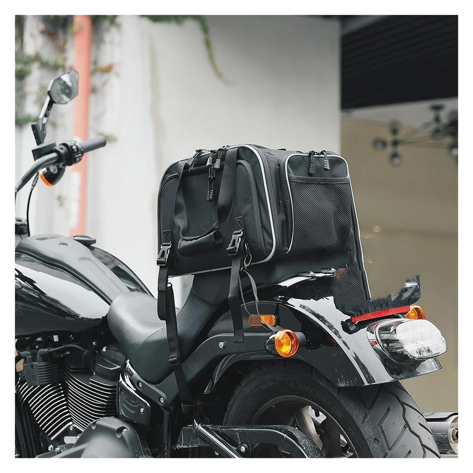Sac de moto pour animaux domestiques, sac de transport pour chiens et chats, portable, de voyage, porte-bagages et siège passager