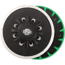 POLIWELL 6 Inch Soft Sanding Pad 2PCS,17/48 Hole M8 Thread Back-up Grinding Pad 6" H&L Sanding Discs for FESTOOL ETS 150/3 EQ, ETS 150/5 EQ, ETS EC 150/3 EQ, ETS EC 150/5 EQ Grinder Accessories