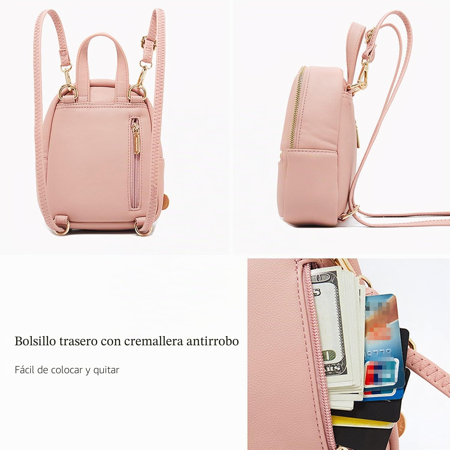 FANDARE Mochila Mujer Bolso Bandolera Mochila Casual Bolsas Escolares Niña Bolsa para Escuela Bolsa de Viaje Adolescente Casual Daypacks