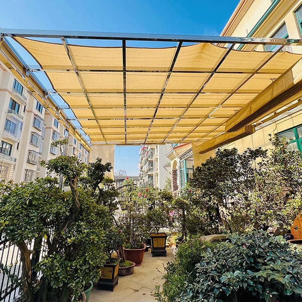 Rete Ombreggiante Beige 90% 4x12m - Telo UV Per Giardino, Serra E Piscina - Foto 11