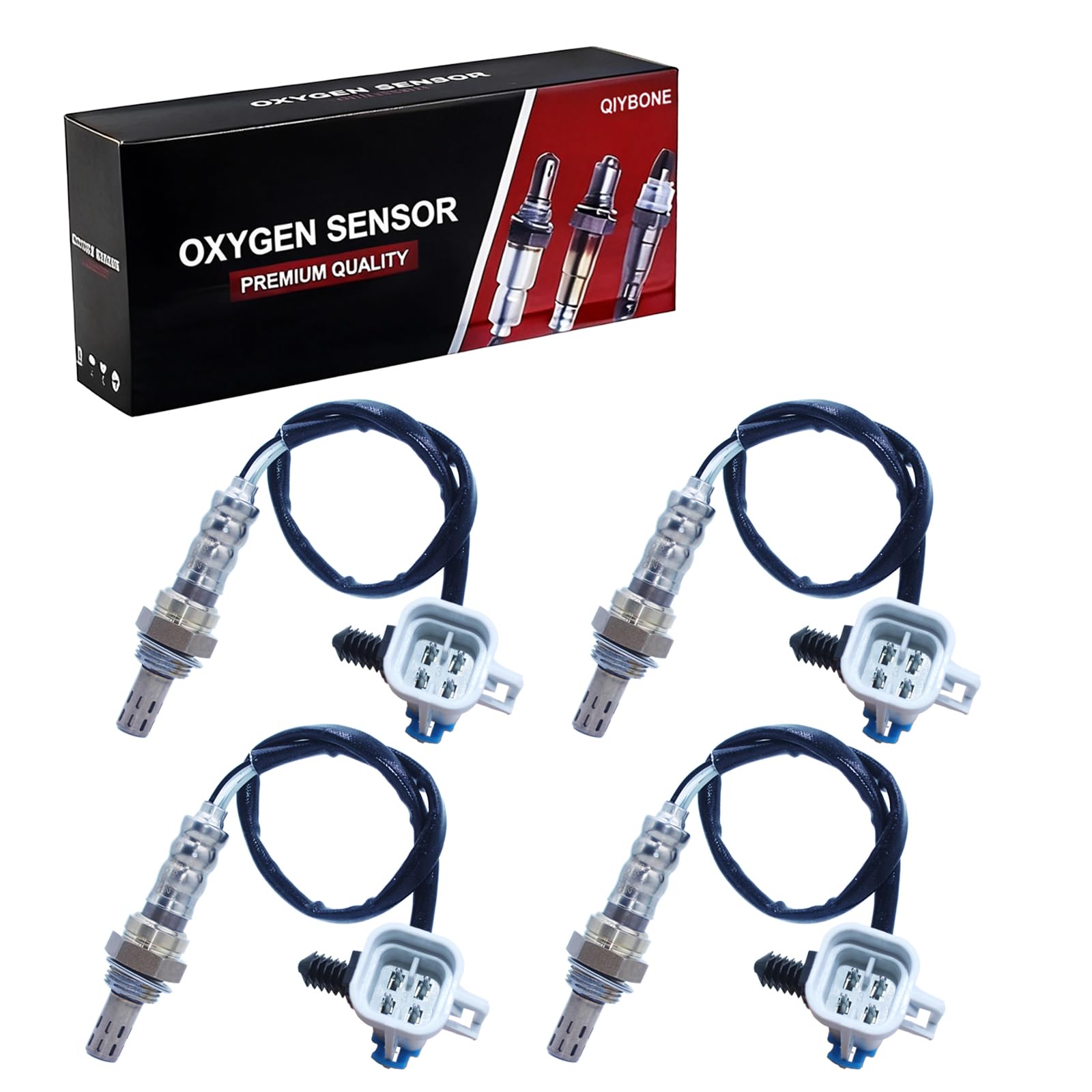 Photo 1 of 4PCS Oxygen O2 Sensor Upstream Downstream 234-4668 for 2003 2004 2005 Chevy/Chevrolet Silverado 1500 Tahoe Avalanche Suburban 1500 GMC Sierra 1500 Yukon Cadillac Escalade 5.3L V8 250-24470 15284