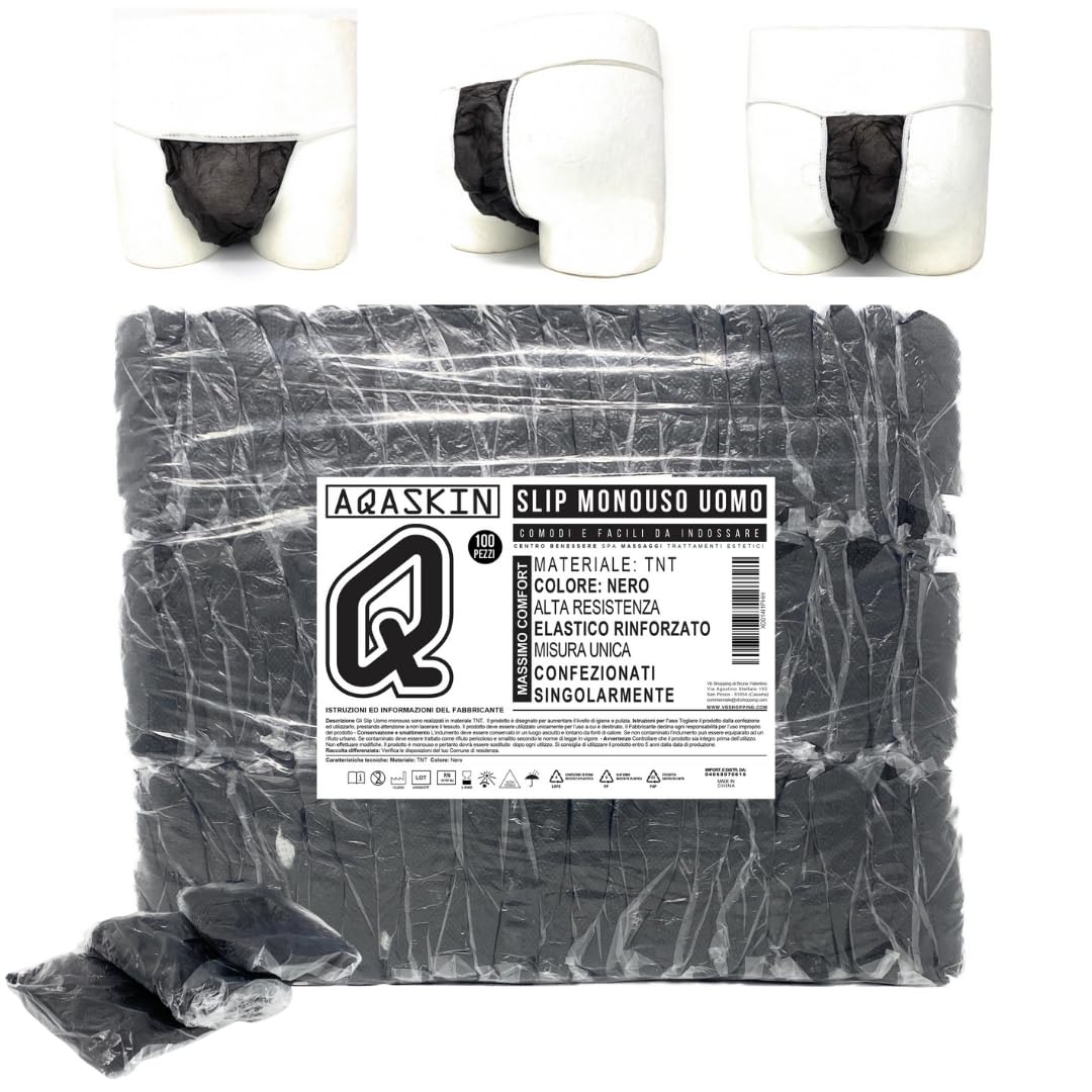 Calzoncillos Desechables Profesionales para hombres, SPA, esteticos, Calzoncillos Desechables Masculinos para Centro de Bienestar, Masaje, (100 piezas)