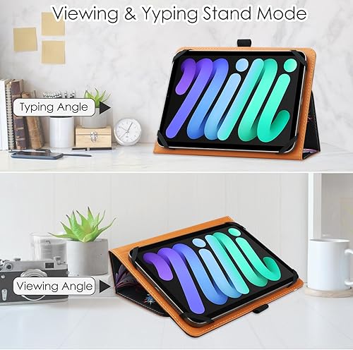 Miniatura 6 de HGWALP Funda universal para tablet de 7 y 8 pulgadas, funda protectora universal para tableta de 7 pulgadas y 8 pulgadas, con correa de fijación