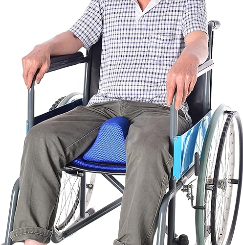 Miniatura 7 de Cojín de cuña para silla de ruedas, cojín antideslizante para silla de ruedas para ancianos, cojín de soporte de espuma extraíble, cojín para silla