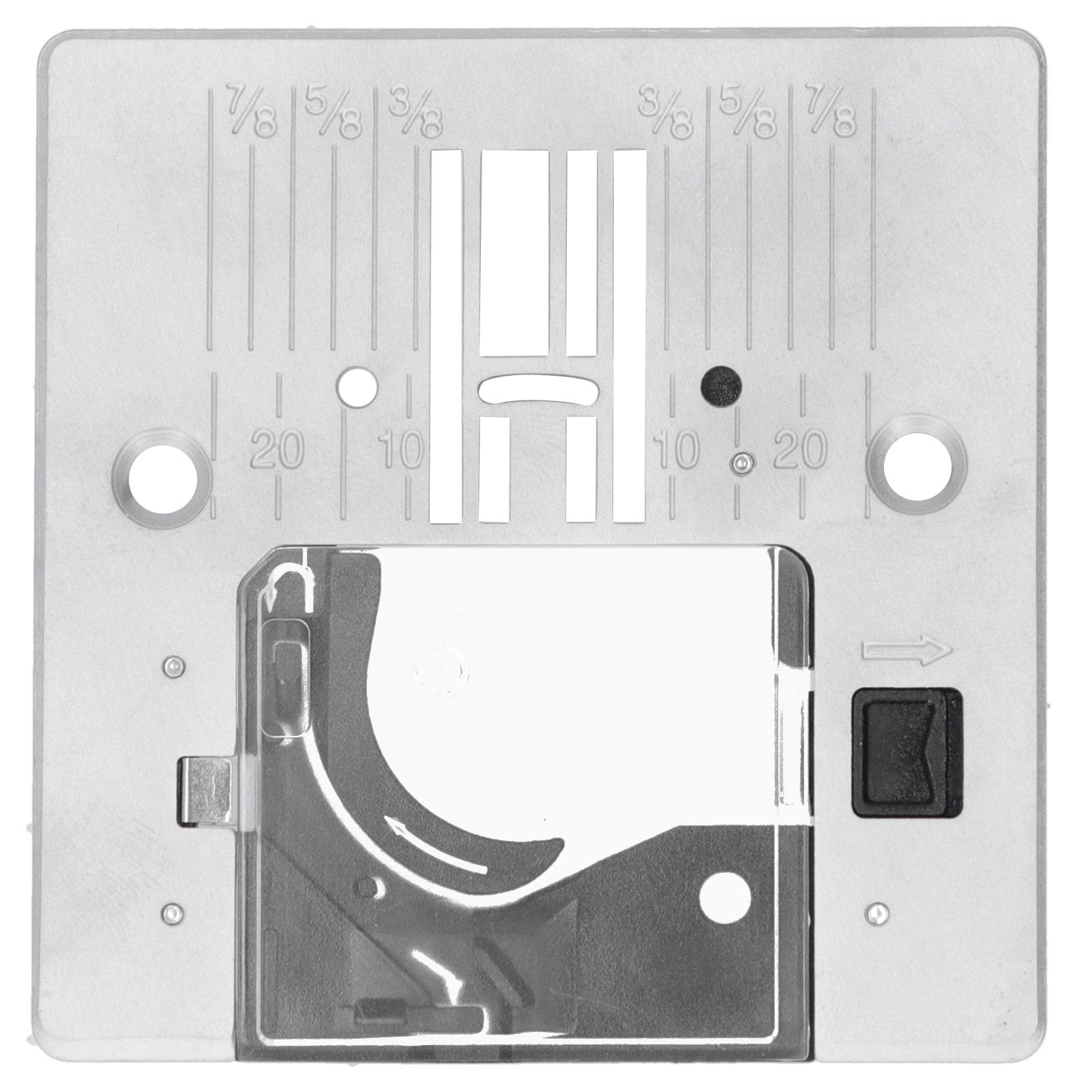 Oumefar Sewing Needle Plate Iron Needle Plate Household Sewing Machine Needle Board Replacement Fittings H20a