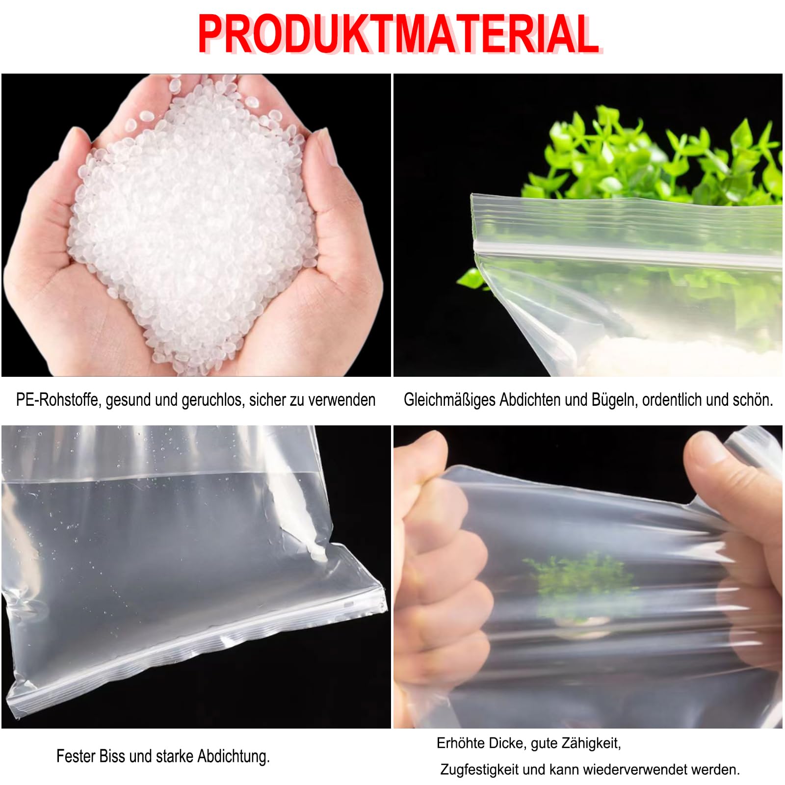 DITK-U 20pcs Large Travel Clothes Storage Bags - Clear Seal Waterproof Luggage Organiser for Coats & Bulky Clothes - 50 x 60 cm - Image 3