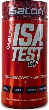 iSatori ISA-Test GF High Performance - Gain Strength and Increase Muscle Mass - Hardcore Training for Exercise and Sports - Gluten-Free Anti-Estrogen Complex - 120 Capsules