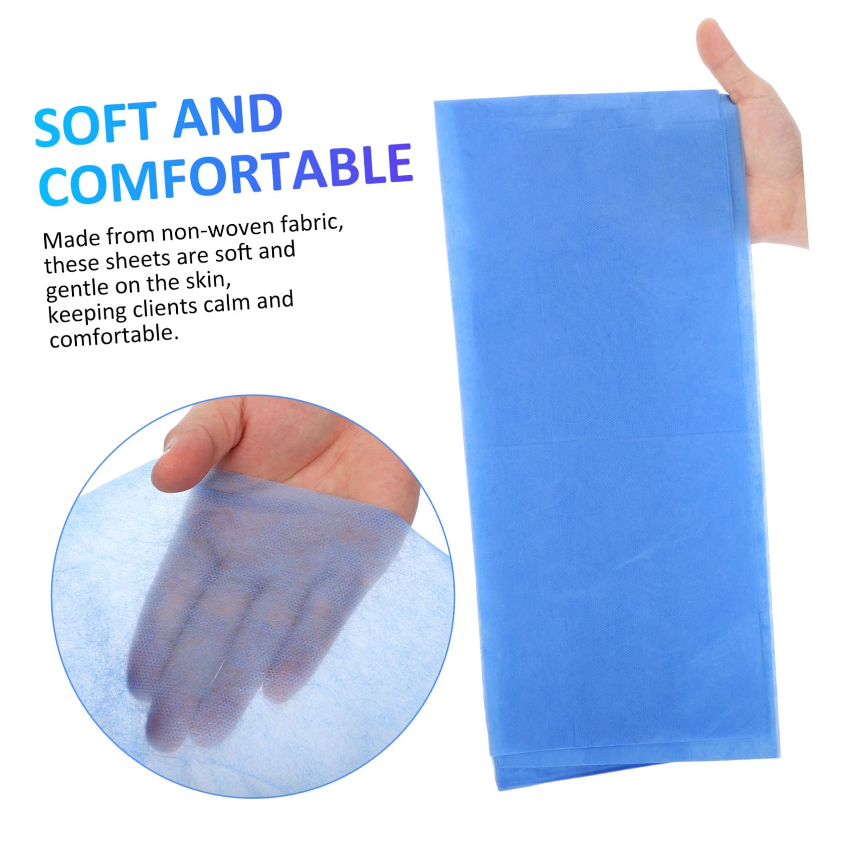 Sábanas Desechables para Camilla de Masaje Azul 80x180 Cm 100 Piezas