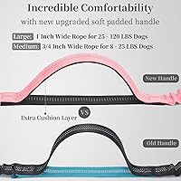 Vista 3 de iYoShop Correa de perro manos libres con bolsa con cremallera, asas acolchadas dobles y bungee duradero para caminar, trotar y correr con tu perro