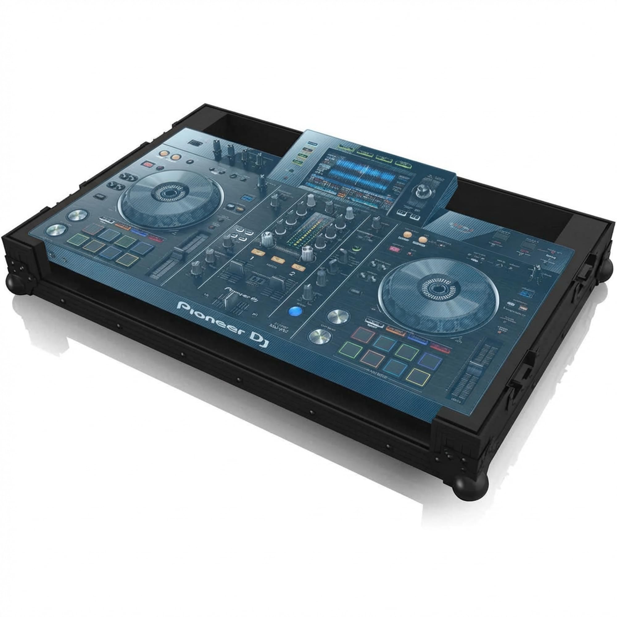 Zomo Flightcase P-XDJ-RX2 NSE – kompatibel mit Pioneer DJ XDJ-RX2 – DJ Equipment Case 782 × 535 × 209 mm – Schwarz – Robustes Sperrholz