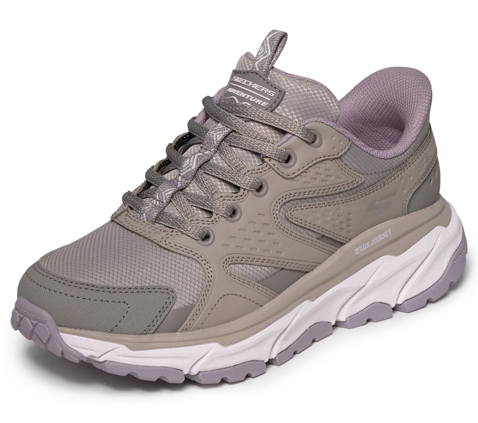 Skechers Women's D'Lux Journey Slip-in Trainers, Gray, 8 UK