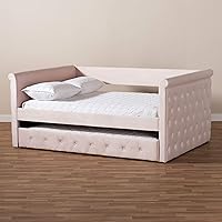 Vista 2 de Baxton Studio Daybeds Full Rosa Claro