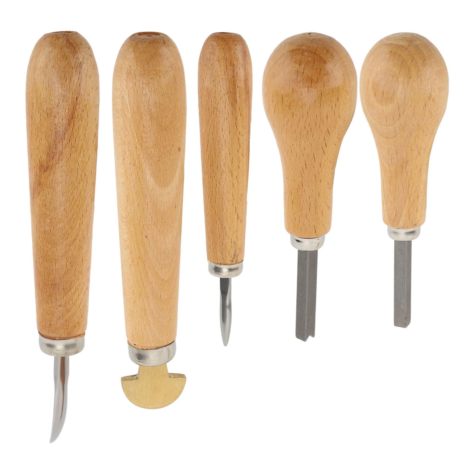 Kit de Herramientas de Ajuste de Piedra Premium con de Madera, 5 Herramientas de Ajuste de Piedra de Joyería para Ajustes Seguros de Piedra, Profesionales de la Joyería