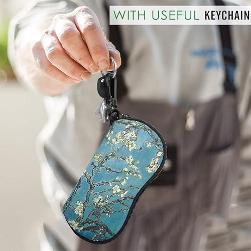 Miniatura 229 de MoKo - Estuche suave, ultra ligero, de neopreno, para lentes de sol, con cremallera y clip para cinturón