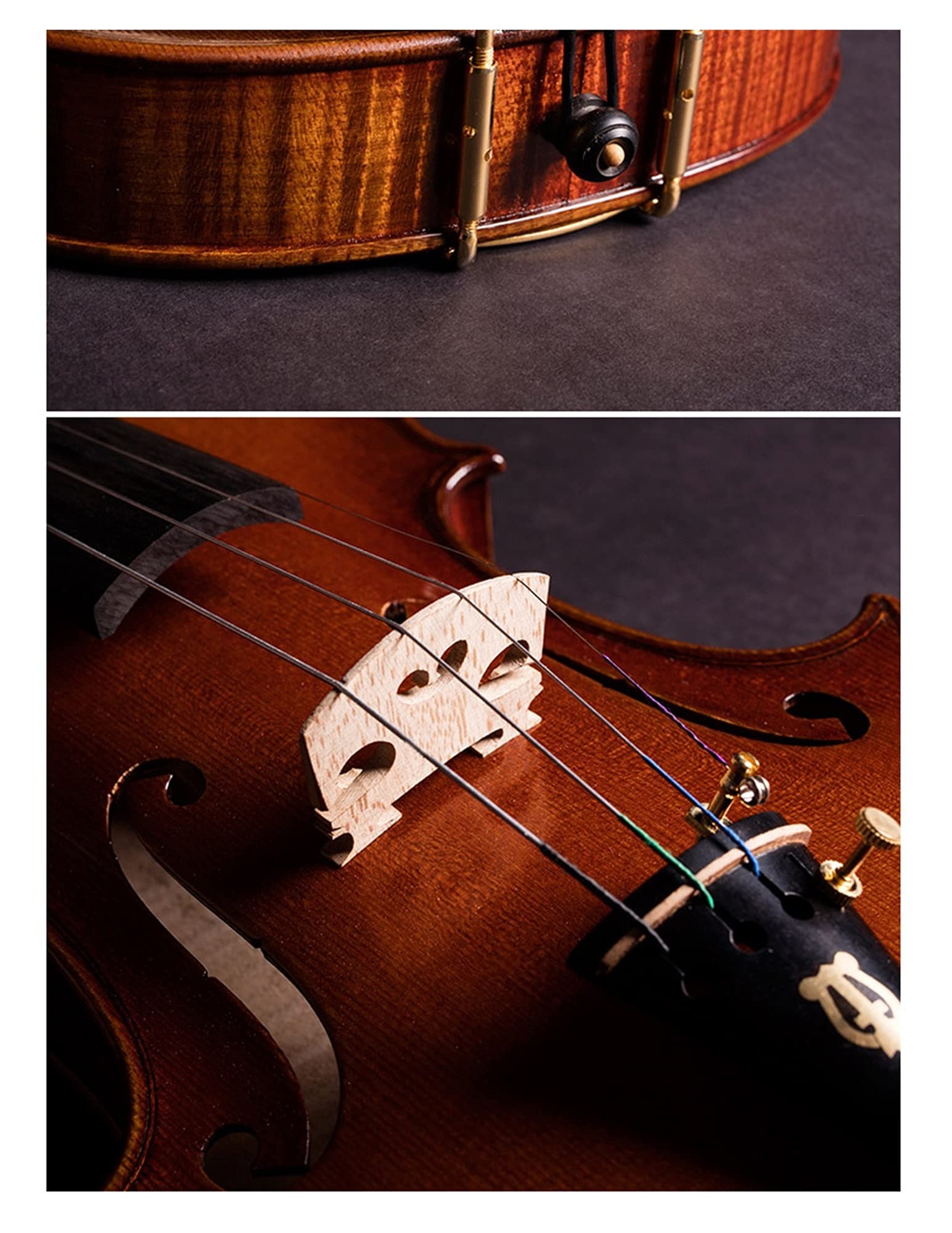 Violino Fatto A Mano Italiano Professionale Classico Che Gioca Per Bambini 4/4 Violino violino principianti(4/4 Italy dark)