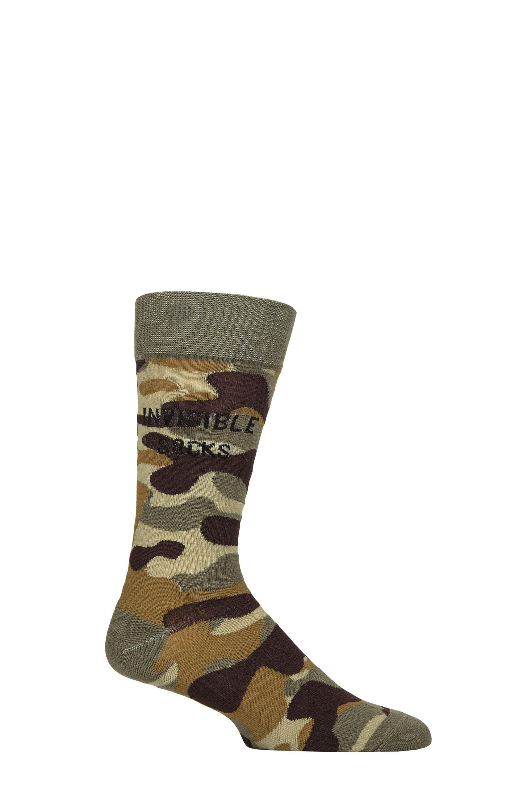 Sockshop Unisex Camo Invisible Lazy Panda Men's And Ladies' Bamboo Fun And Novelty Socks Pack Of 1 (Uk, Numeric, 7, 11, Regular, Regular, )