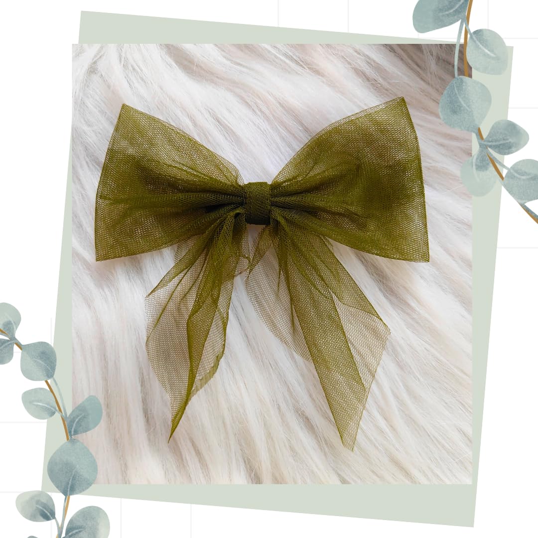 Mehandi Green Net Hair Bow Clip (M) (B0CZMPYLGB) Amazon Price History, Amazon Price Tracker