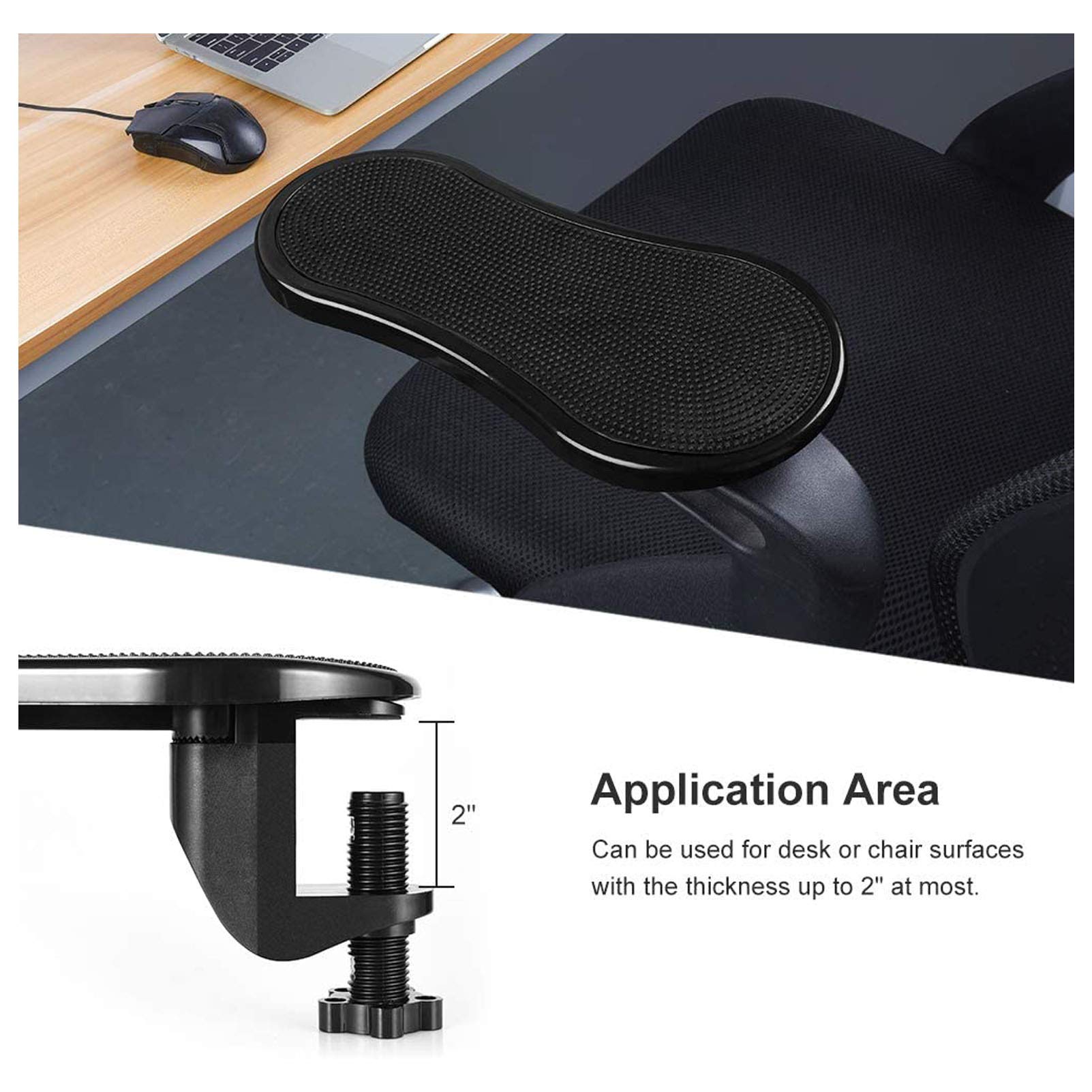 Cuscino per poggiabraccia per computer da massaggio, estensore per poggiapolsi girevole regolabile ergonomico per gomito, supporto per braccio mouse tastiera home office per rilasciare lo stress ed