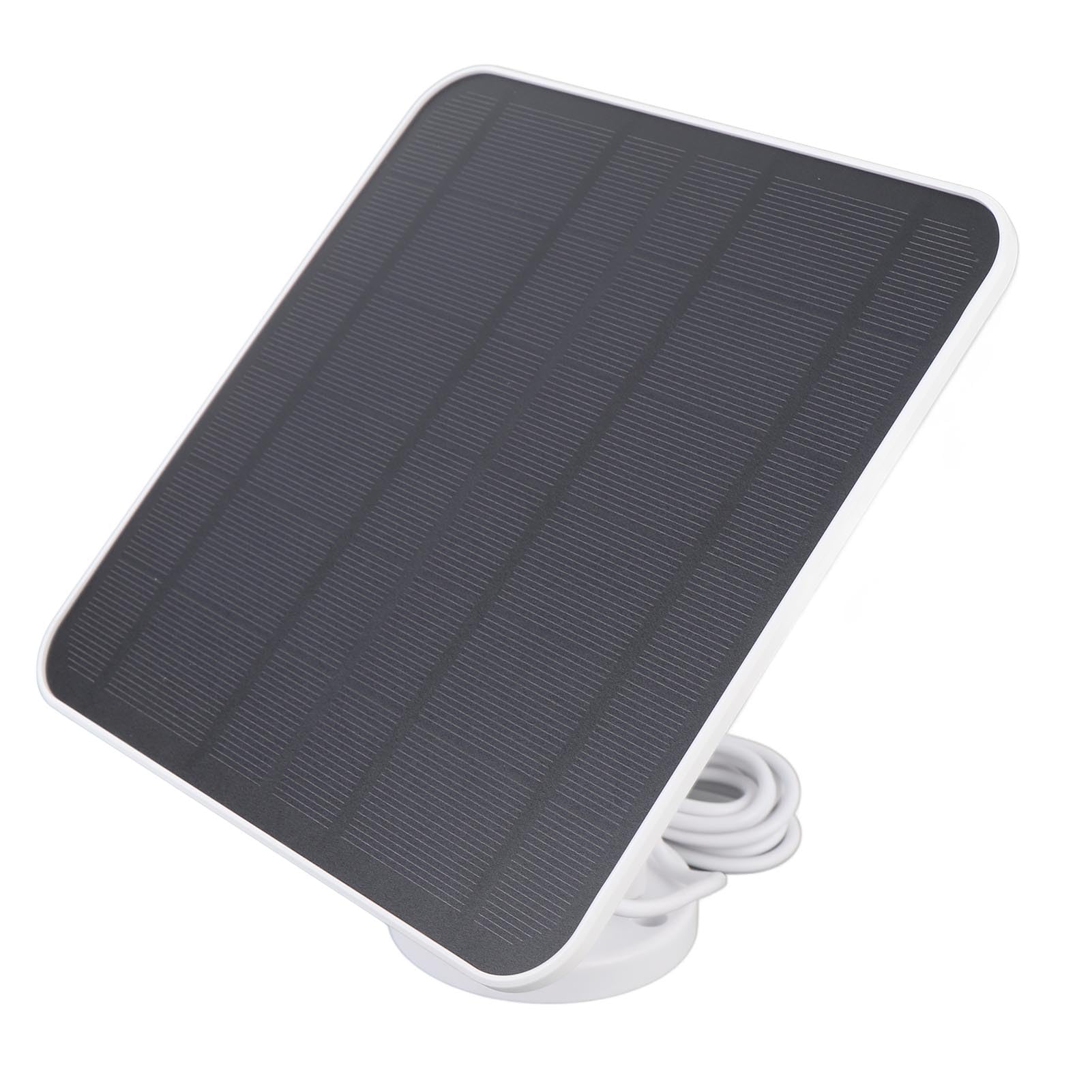 Caricatore del Pannello Solare, Pannello Solare Monocristallino da 12 W con Staffa Regolabile a 360 °, Alimentazione Continua, per Camma da Esterno per Camme di Mangiatoia per