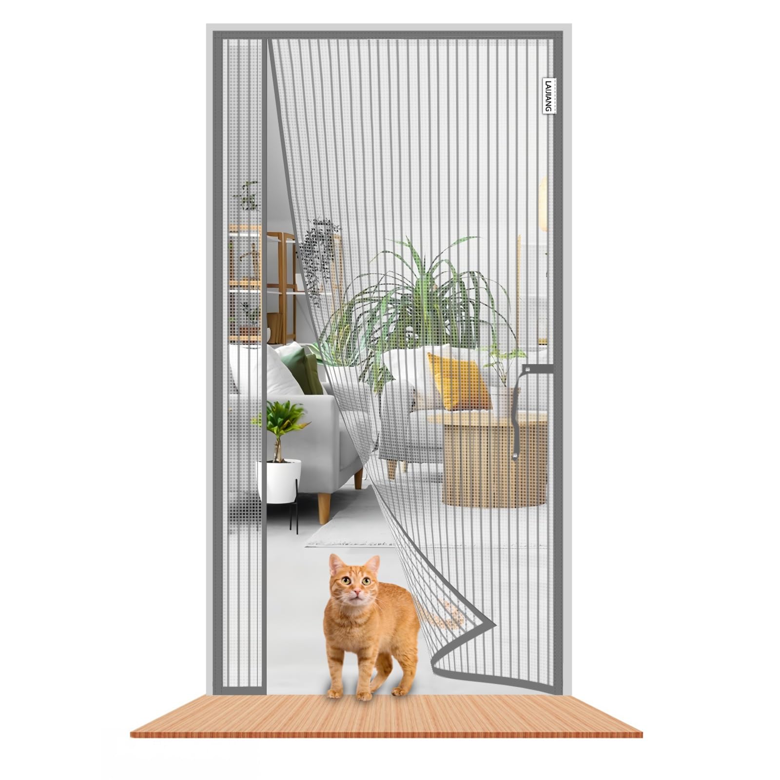 Moustiquaire porte aimantée 100x220 cm adaptée enfants & animaux