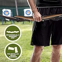 Vista 4 de Samick Sage Arco recurvo de tiro con arco de 62 pulgadas, lazos para adolescentes a adultos, principiantes a avanzados, para caza y práctica