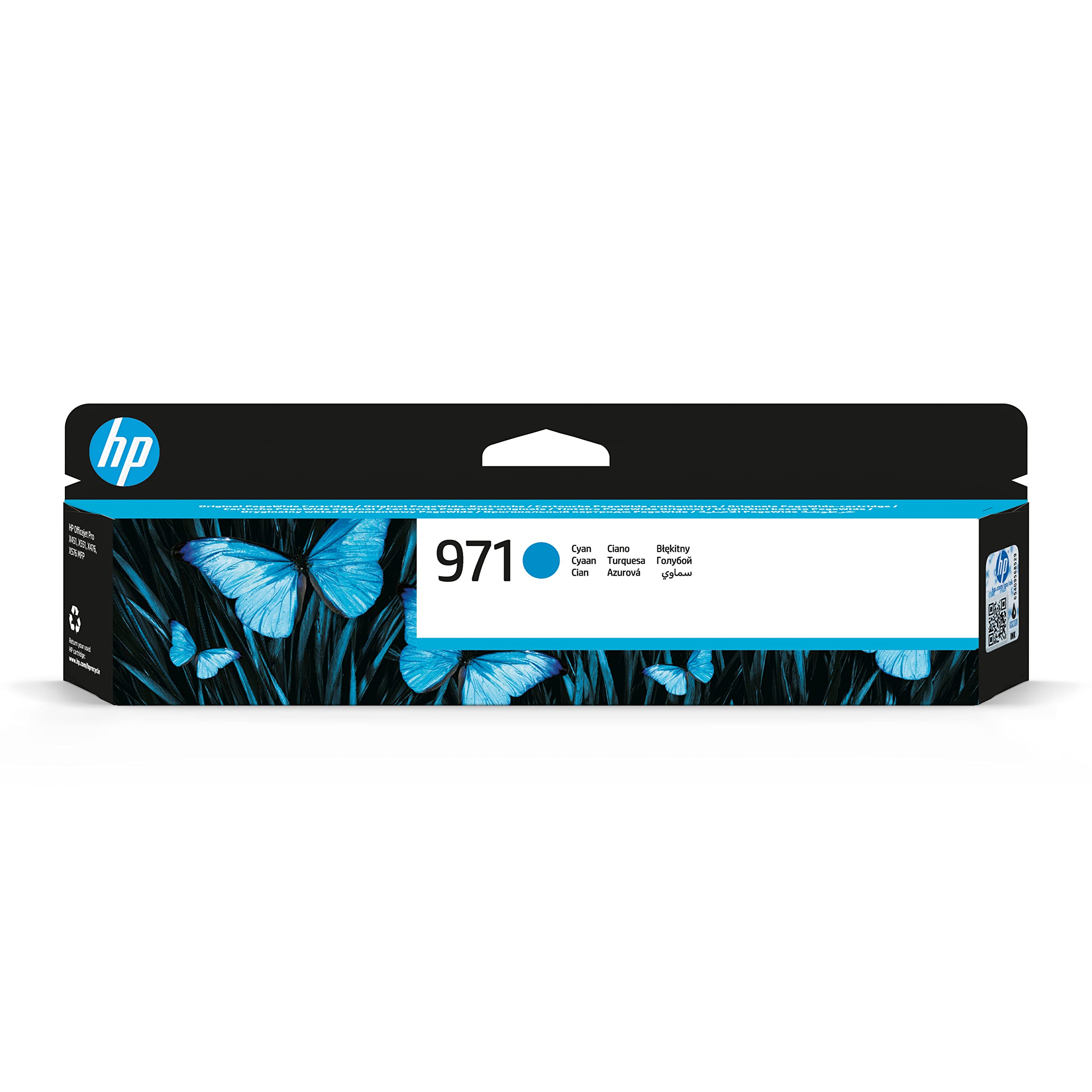 HP CN622AE Tintenpatrone Standardkapazität 971, cyan