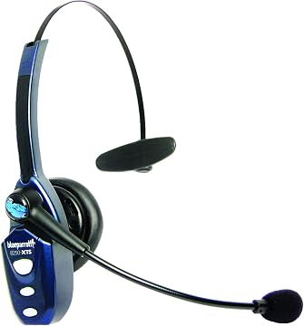 BlueParrott B250-XTS Mono Bluetooth Wireless Headphones 91% Noise Canceling Over Head Trucker Headset with Mic, Lightweight Design with Adjustable Headband