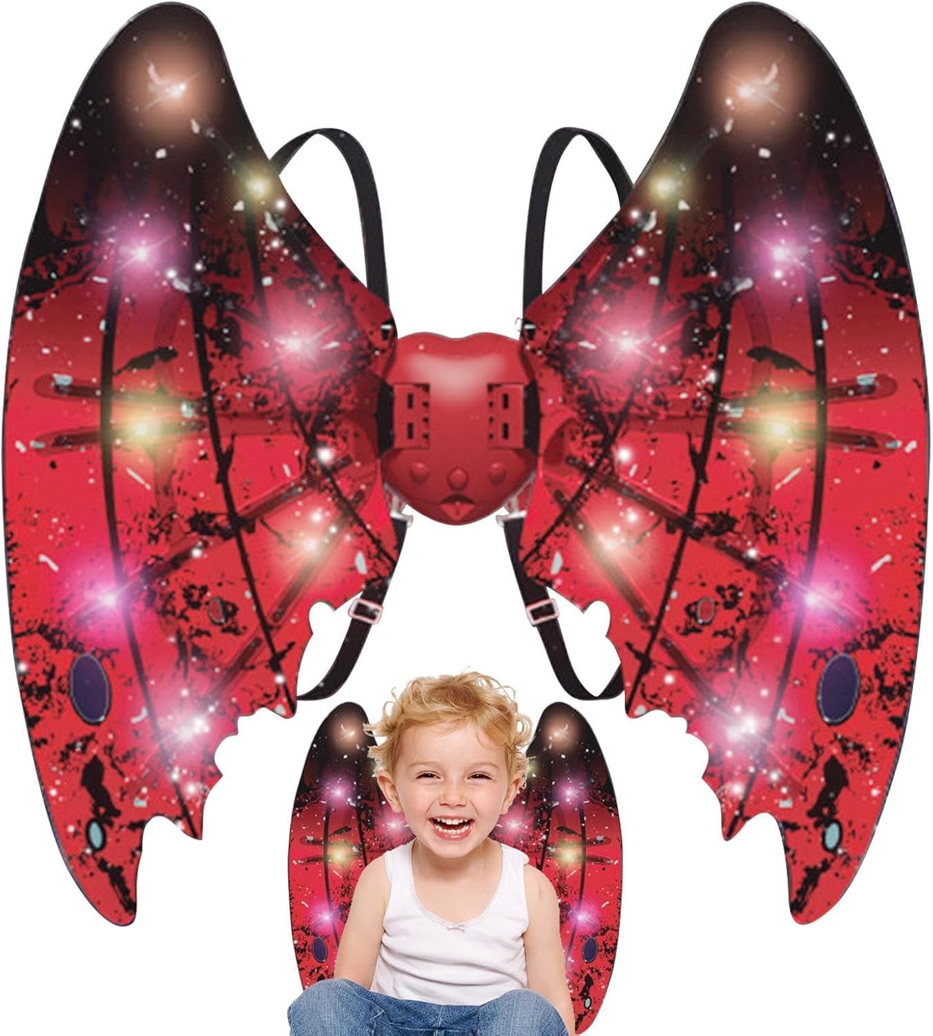 Deoxys Electric Fairy Wings for Girls, Light Up Moving Butterfly Wings with LED Lights and Music, Toy for Kids as Halloween Birthday Christmas Party Costume Princess Cosplay Dress Up Gift (B0DGFFBHX9) Amazon Price History, Amazon Price Tracker