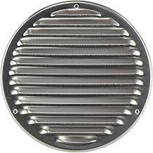 Steinberg14 Grille d'Aération Ronde 200mm - Aluminium avec Maille de Protection - Grilles de Ventilation - Registre d'évacuation d'air