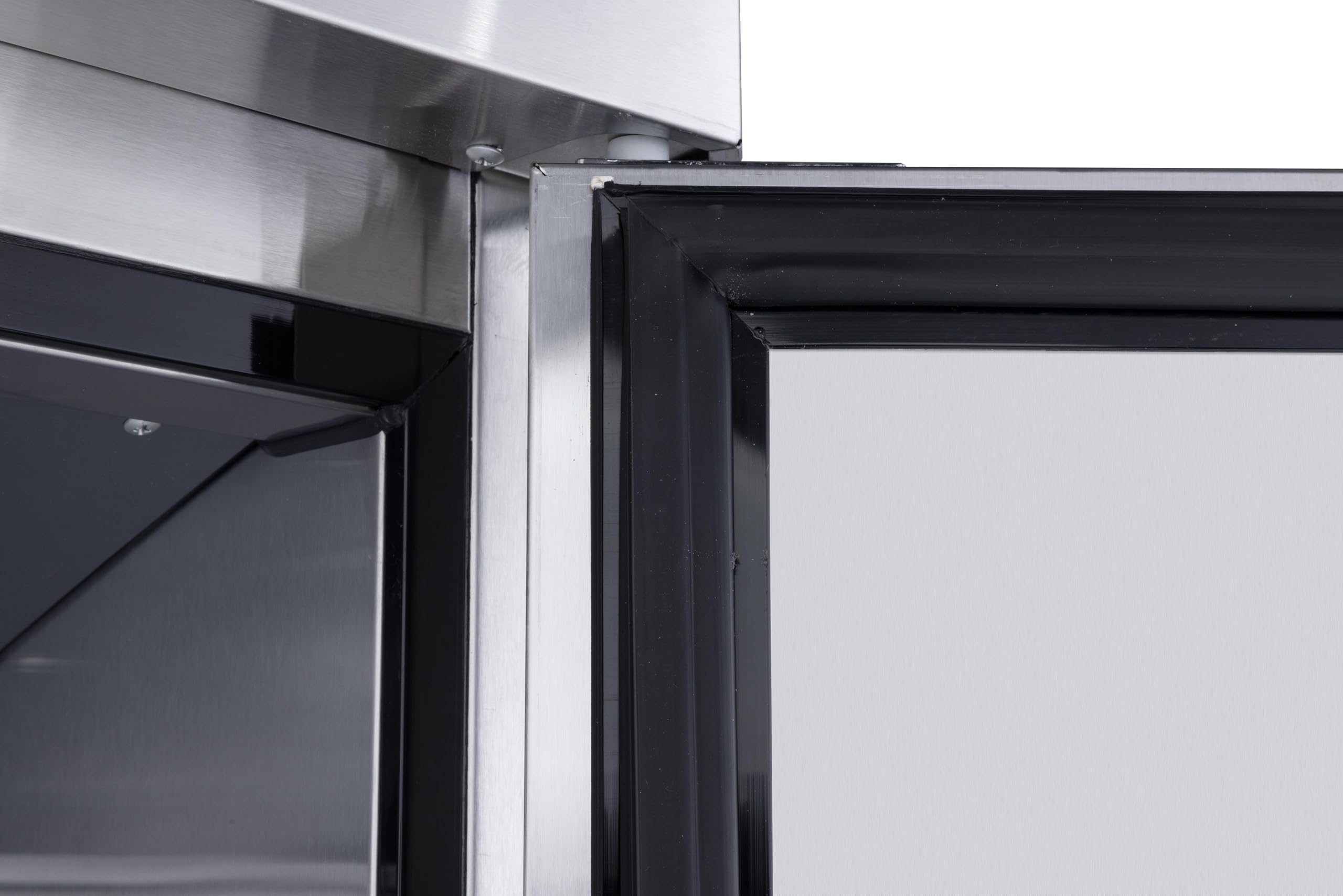 METRO Professional Banco congelatore GCF2100, acciaio inox, 215 L, refrigerazione ventilata, 600 W, con serratura, 2 porte, argento