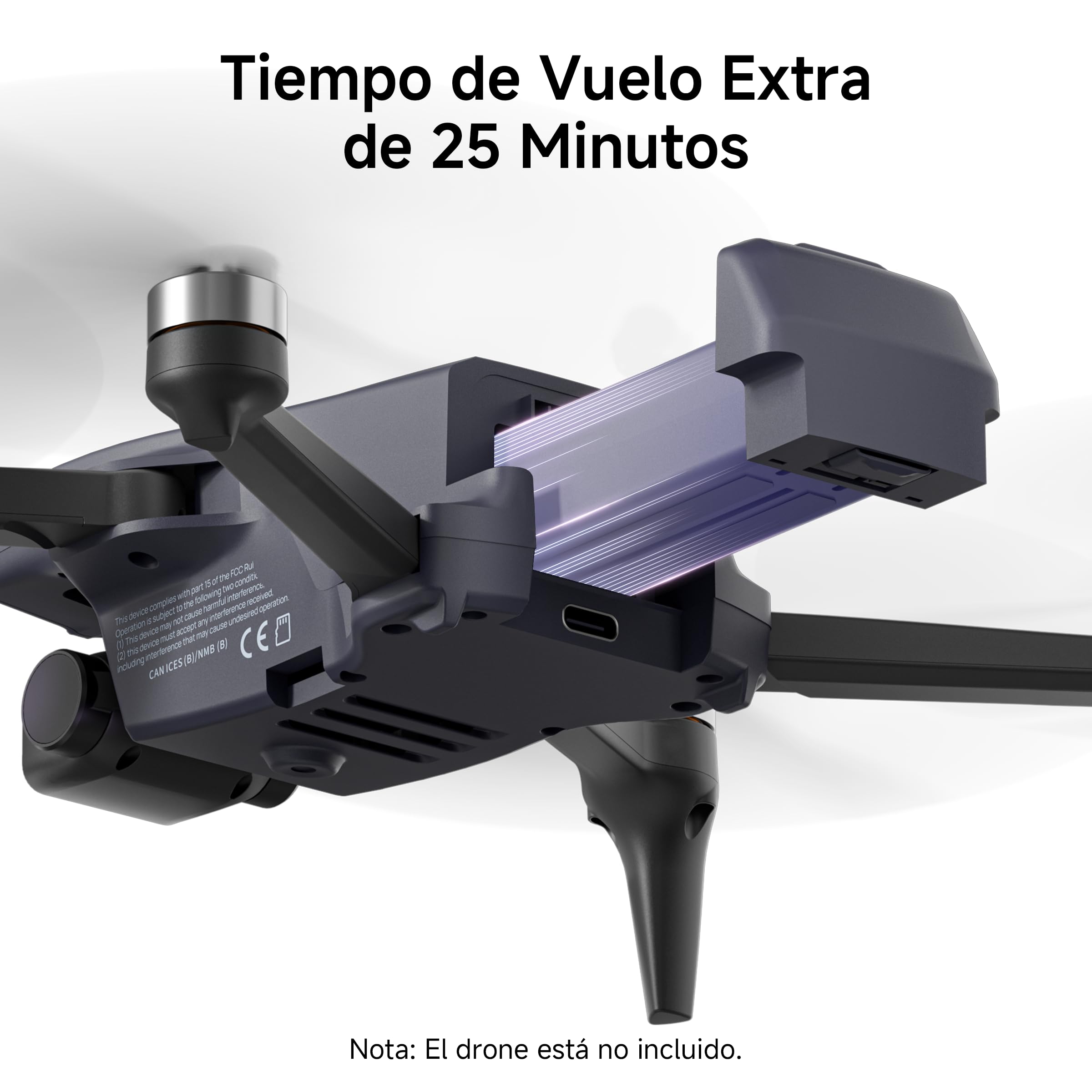 Ameta S20 Pro GPS 4K Drone Incluye Batería de Repuesto (3 en Total)